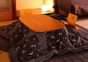 冬場はこたつがございます / Kotatsu heater during winter time